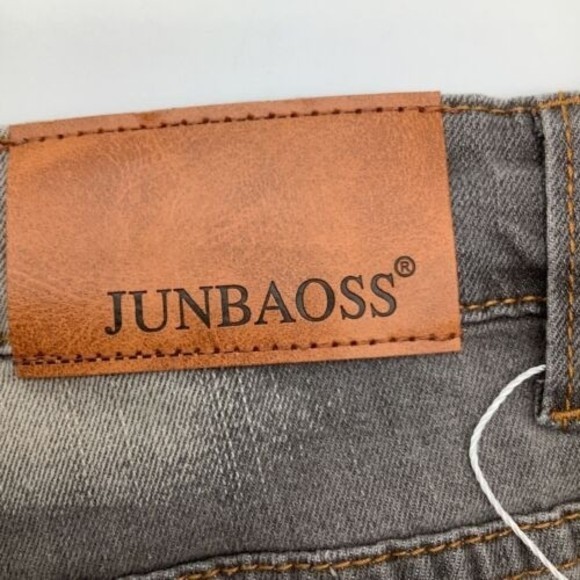 Junbaoss Mens Jeans Gray Size 38 NWT - Picture 5 of 9